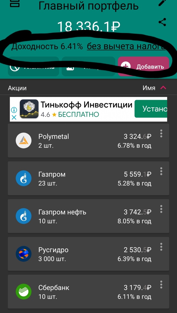 5 основных акций в моем портфеле, которые принесут более 6% годовых по выплатам дивидендов.