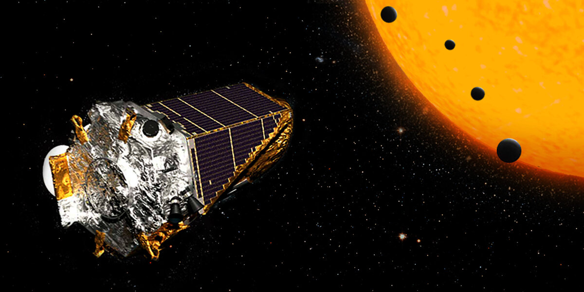 Космический телескоп "Кеплер". Иллюстрация: НАСА / Исследовательский центр Эймса / Венди Стензел
