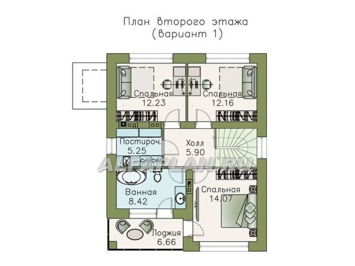 Проект экономичного дома «Эволюция» 533А, 126 м2, 3 спальни | Популярные  проекты домов Альфаплан | Дзен