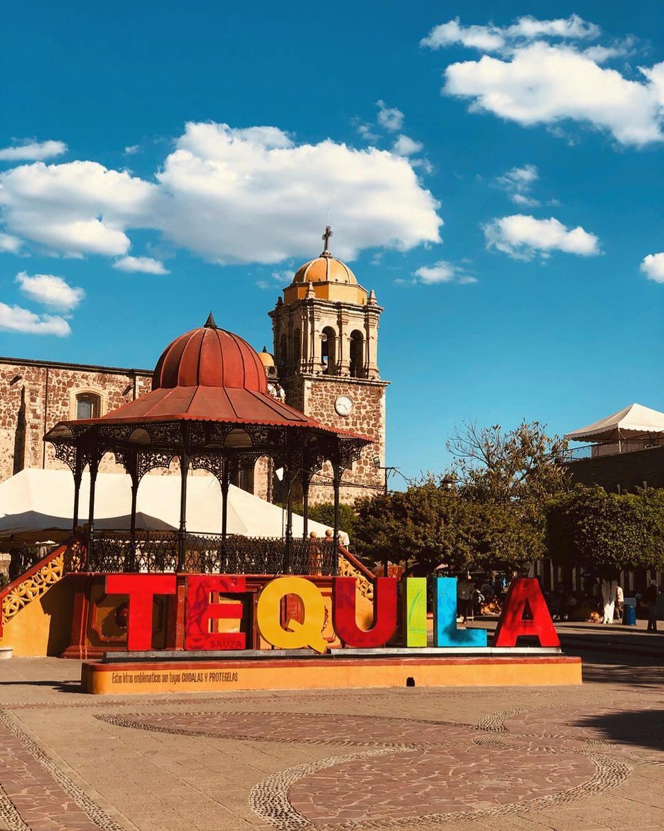 Городок Текила в Мексике.