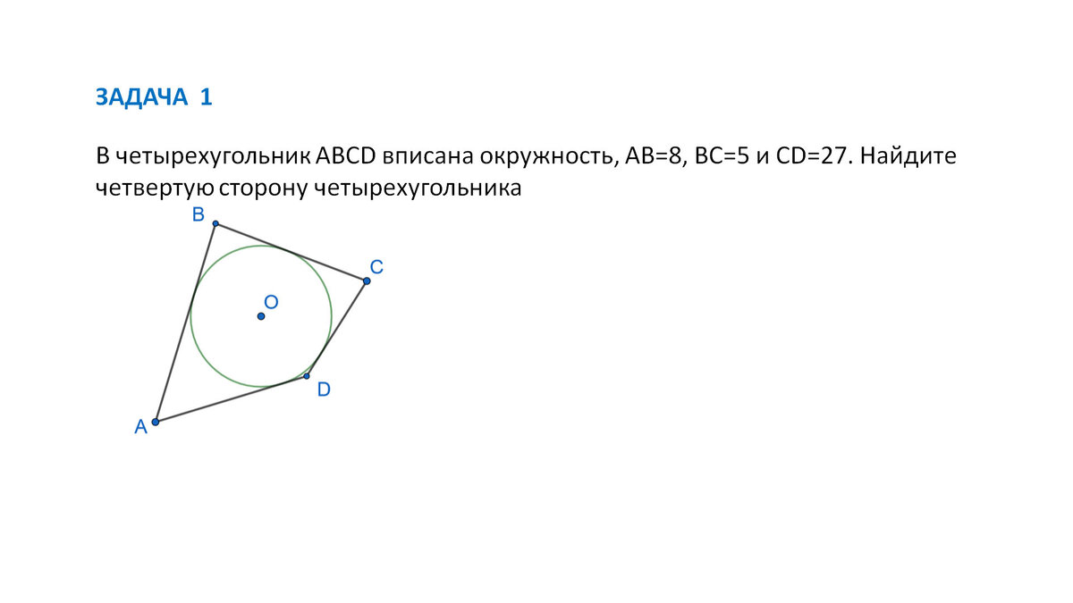 Четырехугольник вписан в окружность 104 57