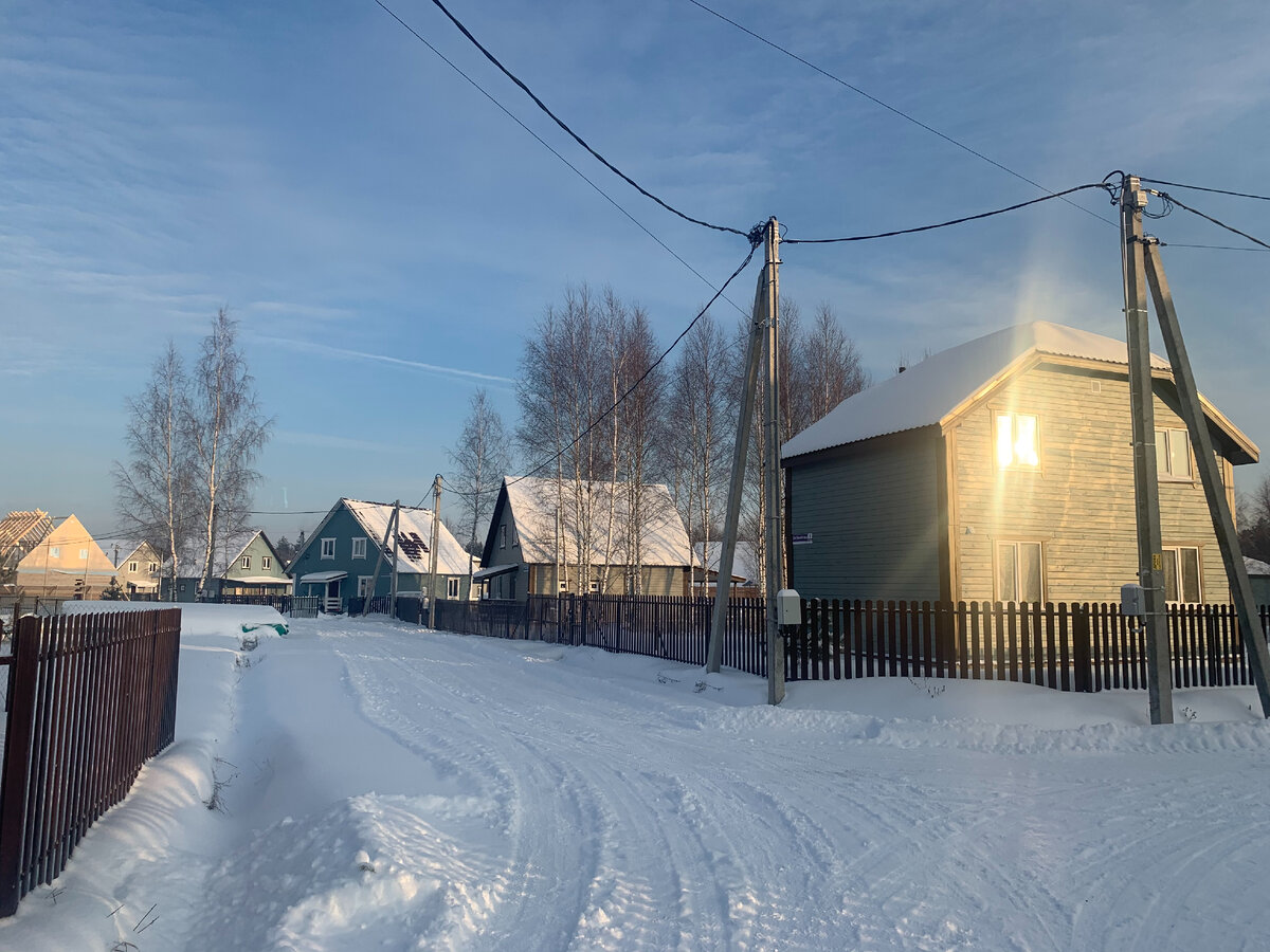 Наш посёлок Петровский Луг (зимнее время)
