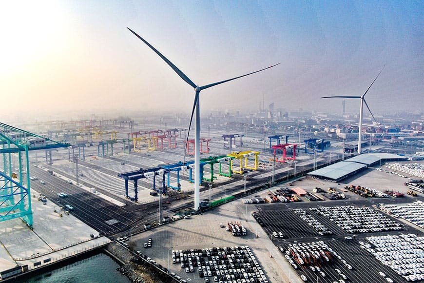 Smart green порт Тяньцзиня