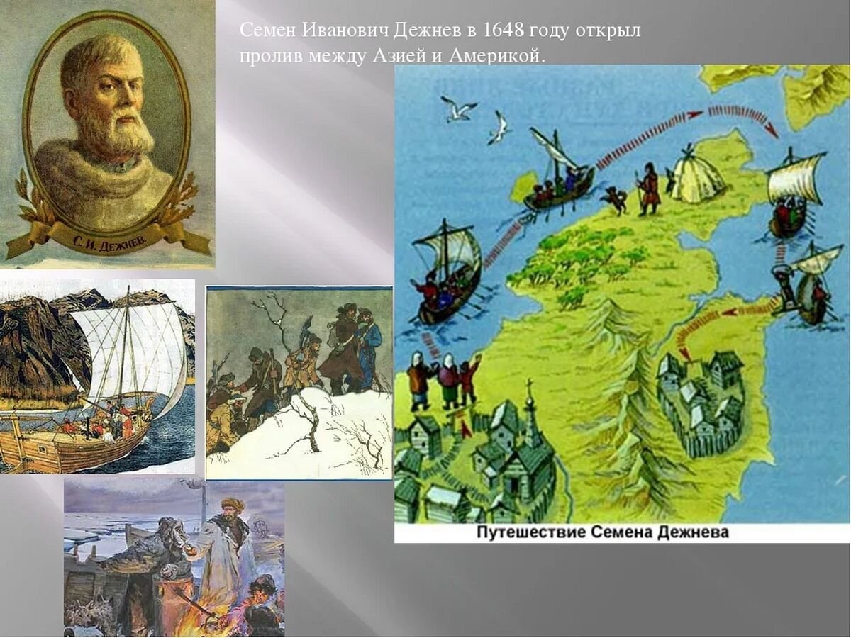 Экспедиция семена дежнева год. Семён Иванович дежнёв 1648 путь.
