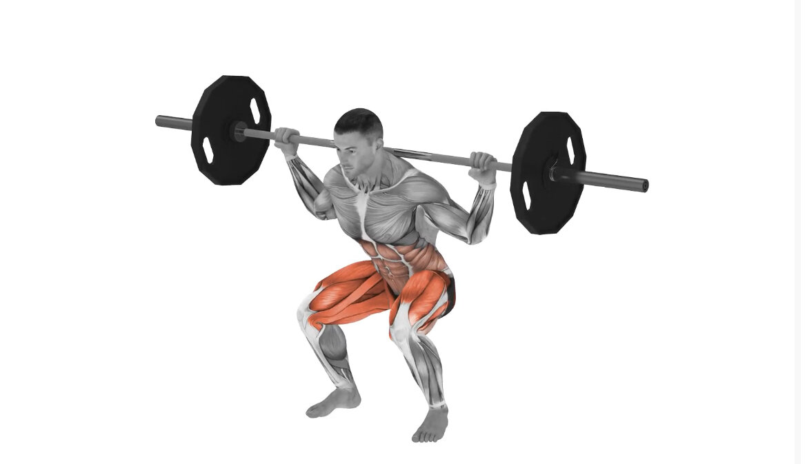 Приседания со штангой!