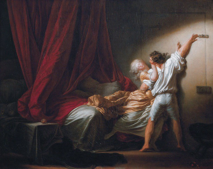 "Щеколда" 1777 г. 
Жан-Оноре Фрагонар