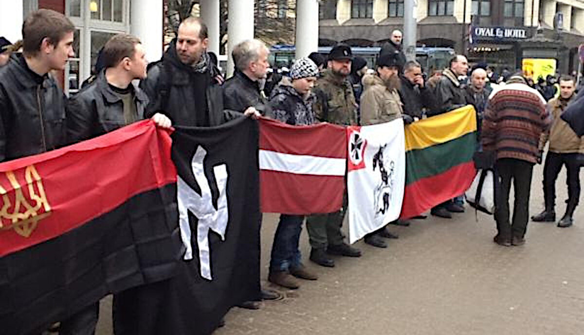 Baltiese Nazisme. Foto van oop bronne.