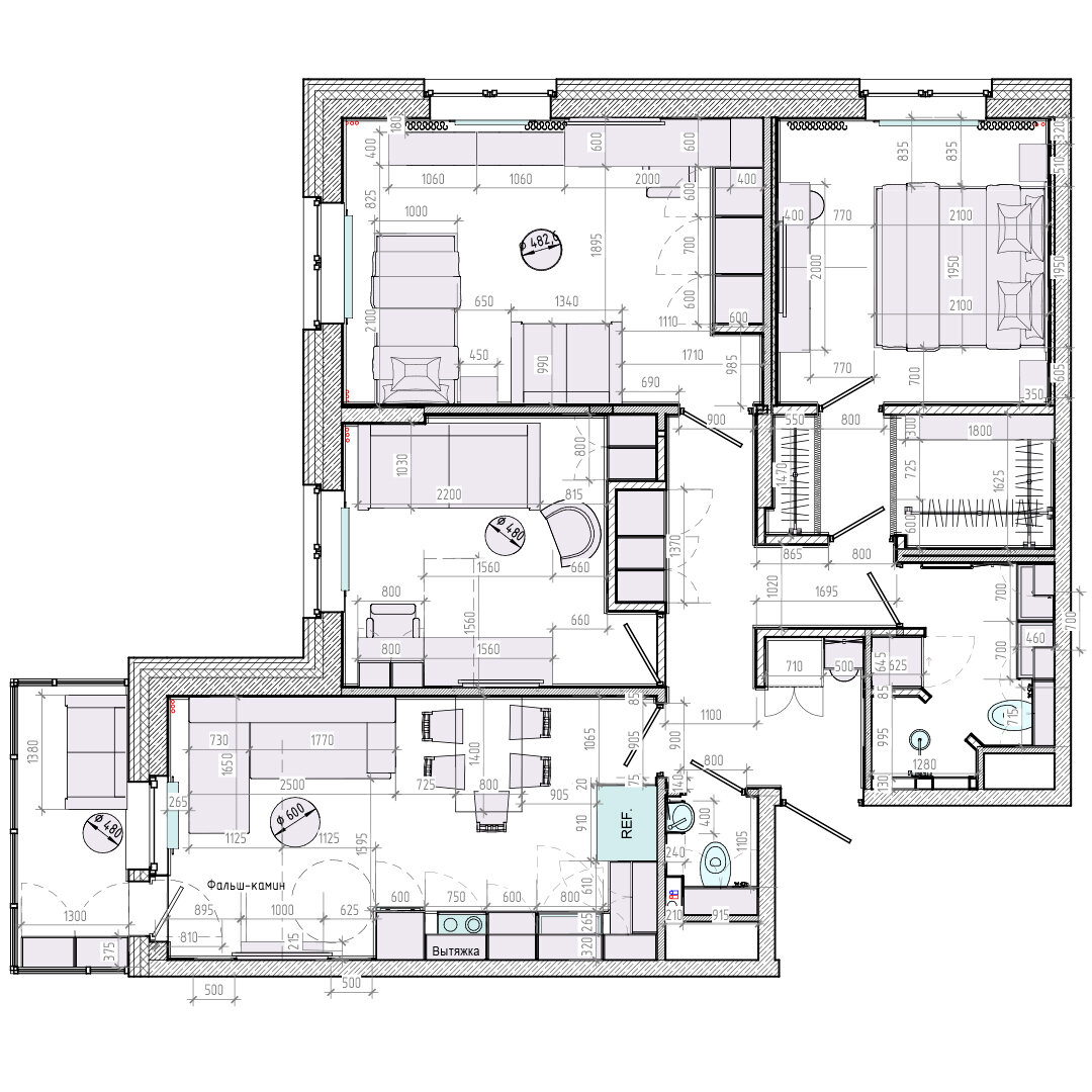 Итоговое планировочное решение