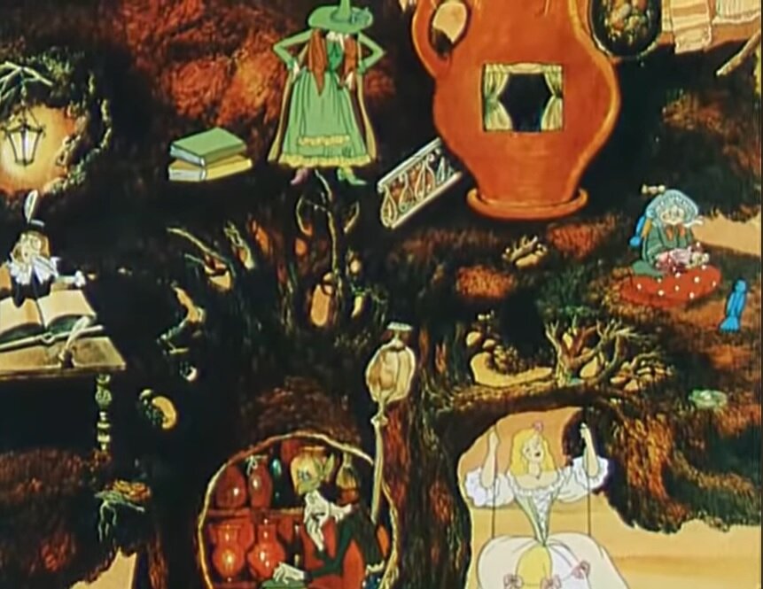 Скриншот мультфильма "Жили-были мысли"