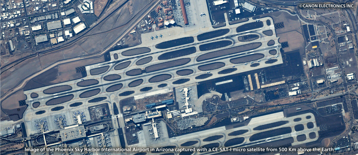 Изображение с оригинального спутника Canon CE-SAT 1