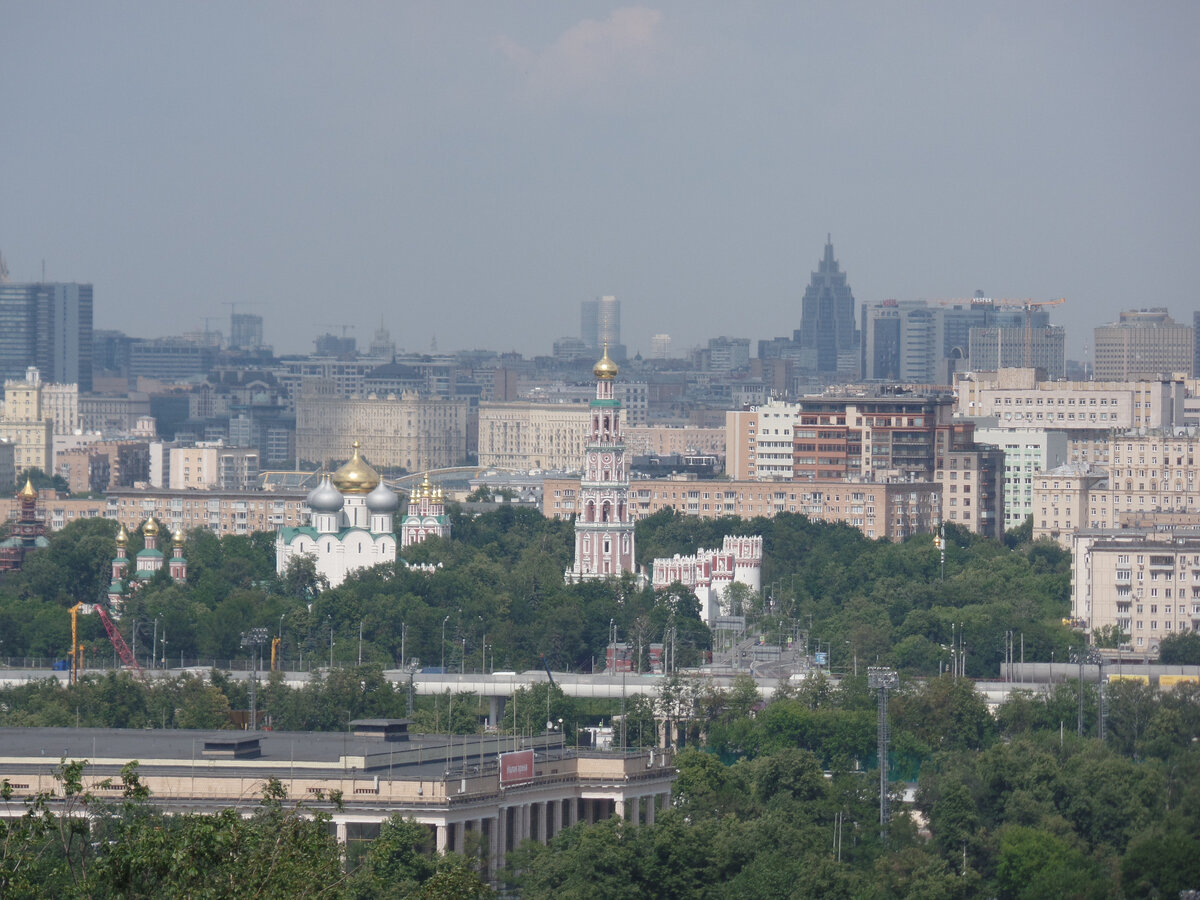 москва с воробьевых гор