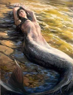 рисунок с https://www.etsy.com/listing/821180509/calm-after-the-storm-print-mermaid