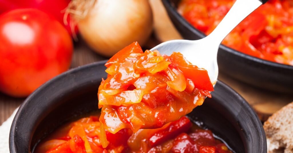 Консервированный сладкий перец с помидорами рецепт – Греческая кухня: Закуски. «Еда»