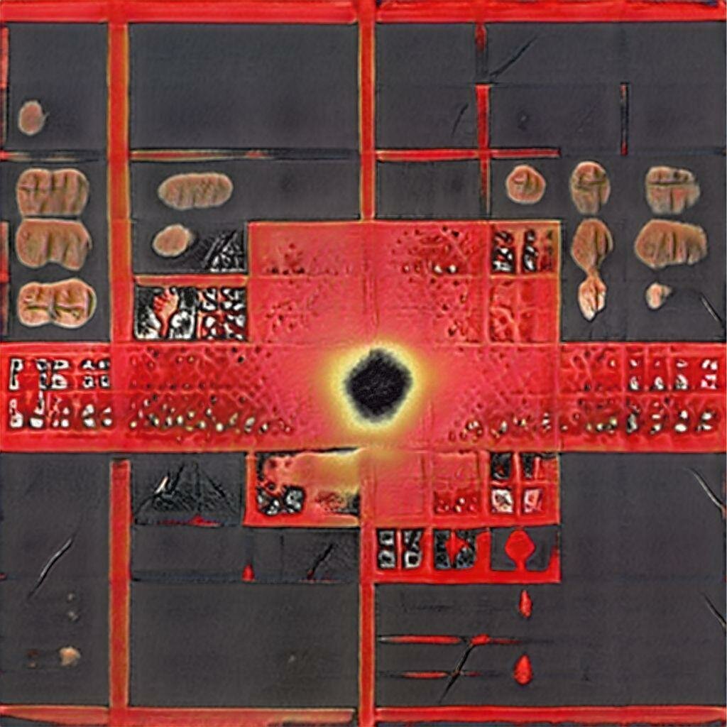 Картина "Геймификация", созданная нейросетью Яндекс.Алиса