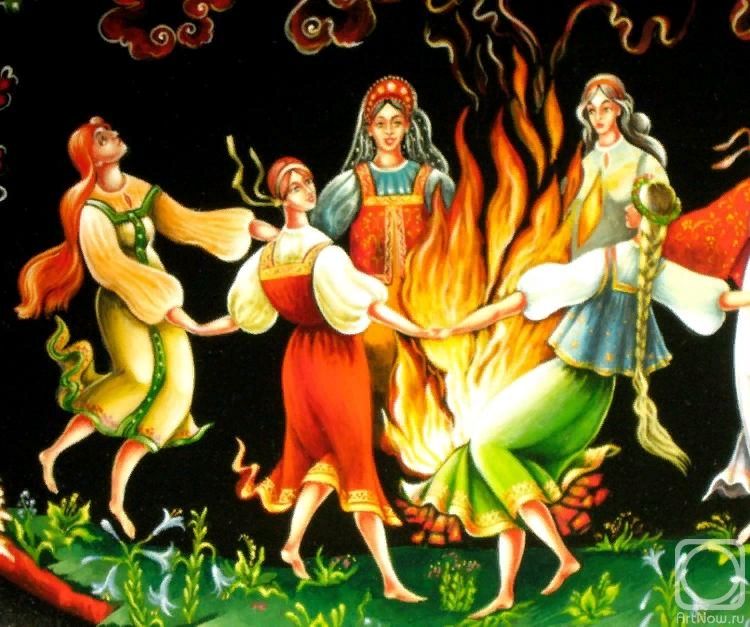 Праздник ивана купала для детей. Купалле прыжки через костер. Ивана Купала у древних славян. Праздник Ивана Купалы на Руси.