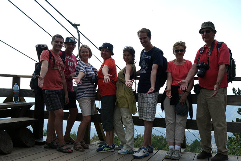 На смотровой площадке.