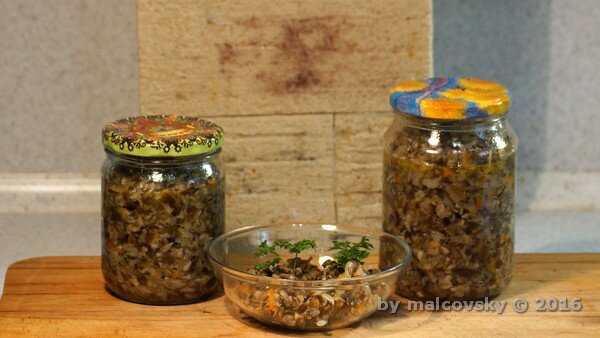 Грибная икра из опят
