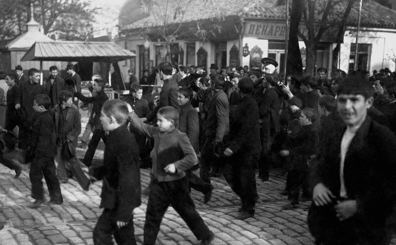 Революционная манифестация в Одессе
Неизвестный автор, март - ноябрь 1905 года, Херсонская губ., г. Одесса, Государственный музей политической истории России.