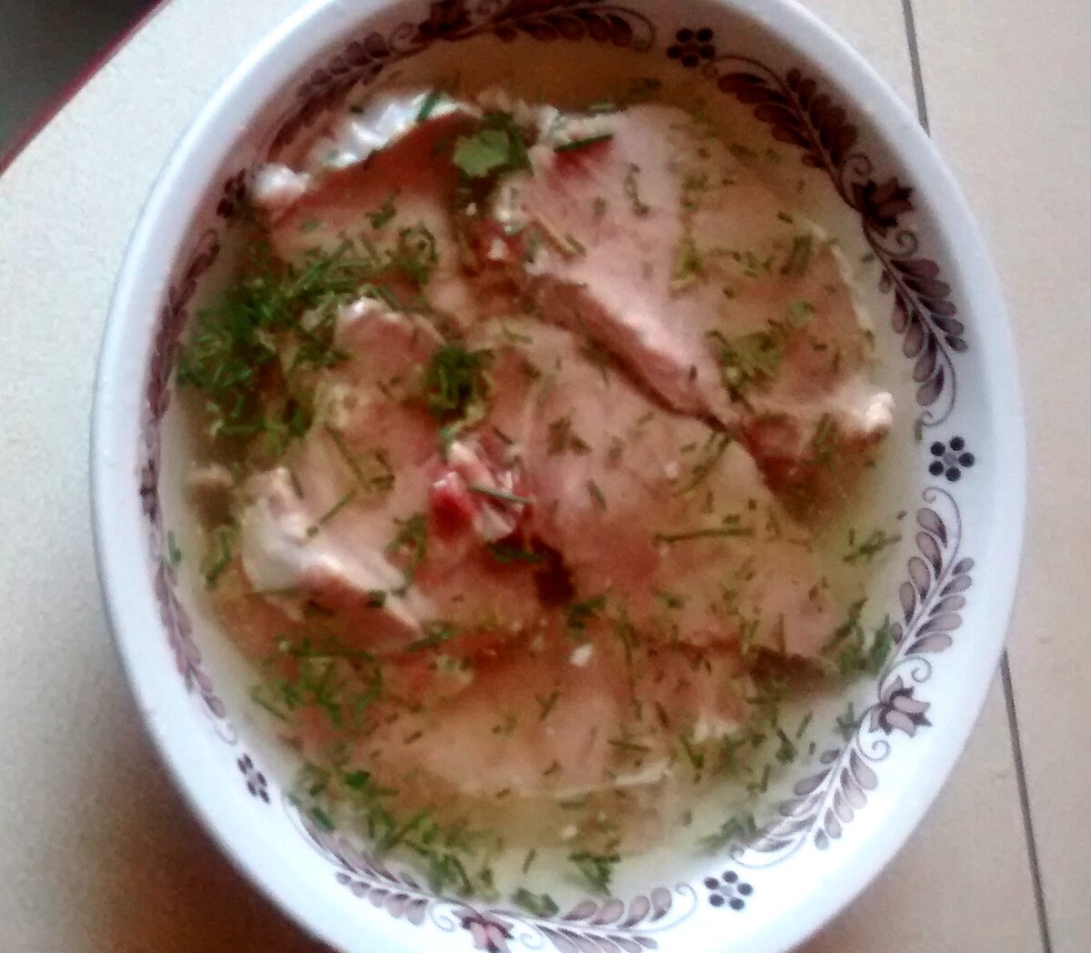 Свинина в соленаде