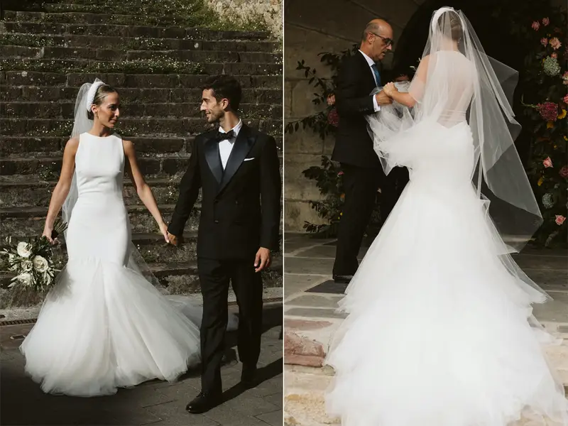 На платье была юбка из тюля. 