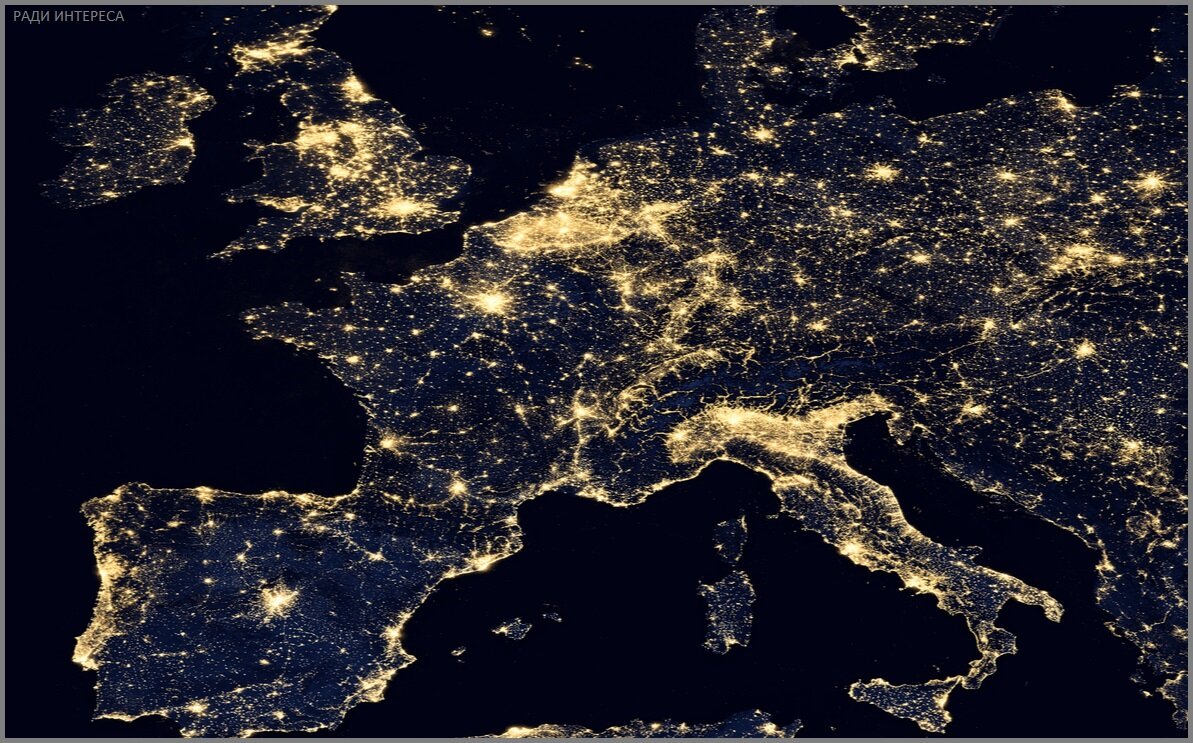 Европа. Вид из космоса. (Источник изображения: venturebeat.com).