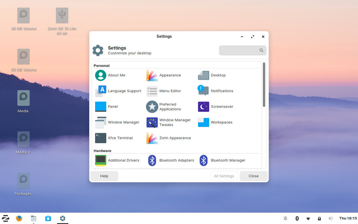 Zorin  OS Lite - для слабых компьютеров