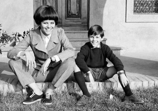 Клаудия Кардинале с сыном Патрицио