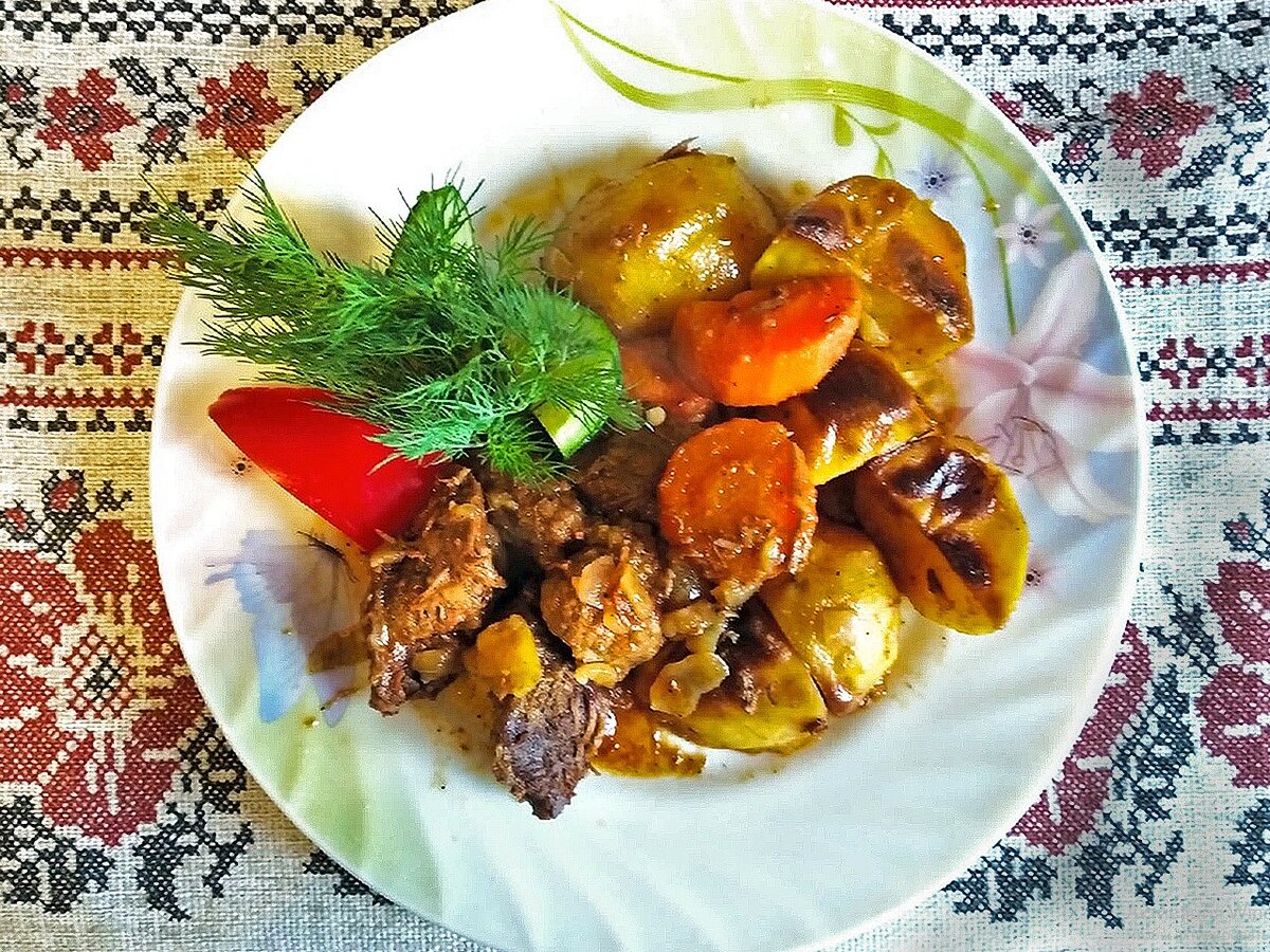 блюдо ароматное, духовитое - духовое