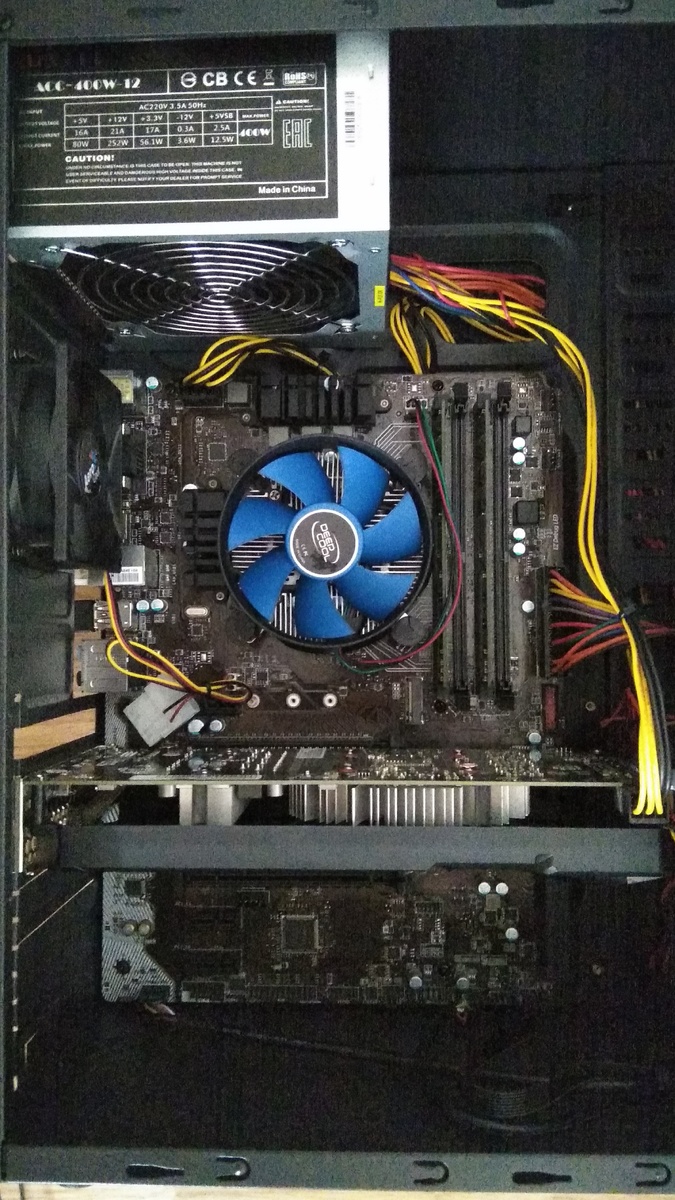 Вид тогда собранного ПК