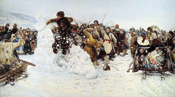 Суриков. Взятие снежного городка.