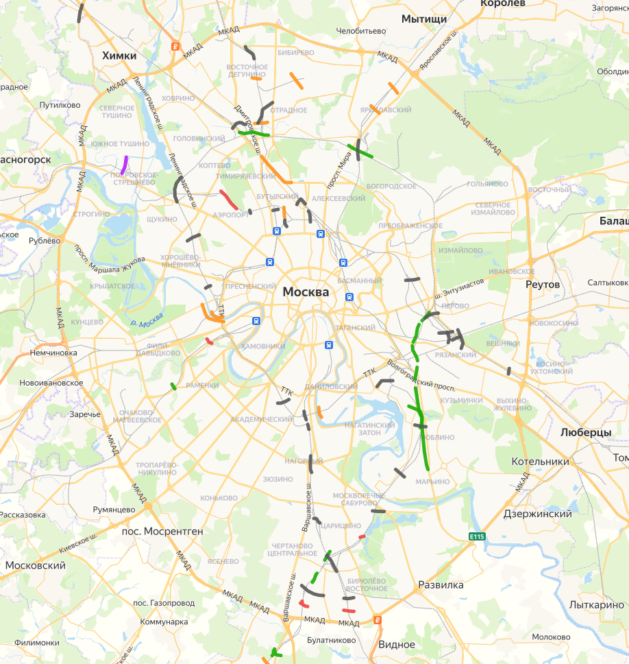 Интерактивная карта строек москвы