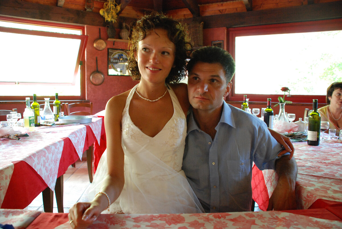 Наша с Клодом свадьба в Бьелле в 2007 г.