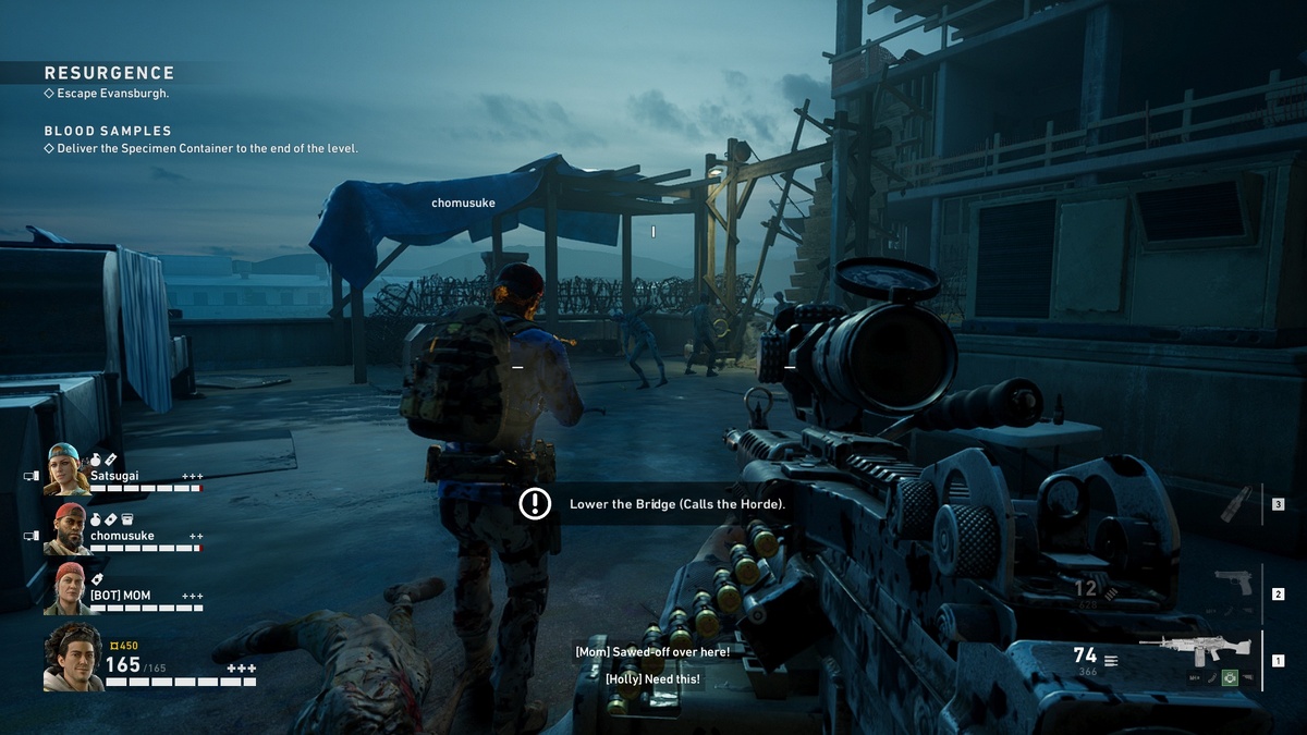 B4B не гнушается совсем прямыми заимствованиями: в самом начале первой кампании надо опустить мостик, как в Left 4 Dead