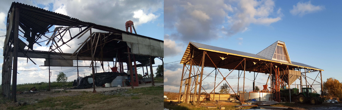 До реконструкции и после.