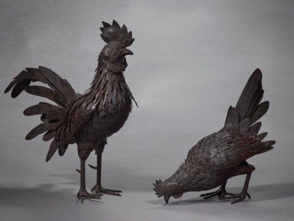 «Живые» скульптуры из металла эпохи Мэйдзи