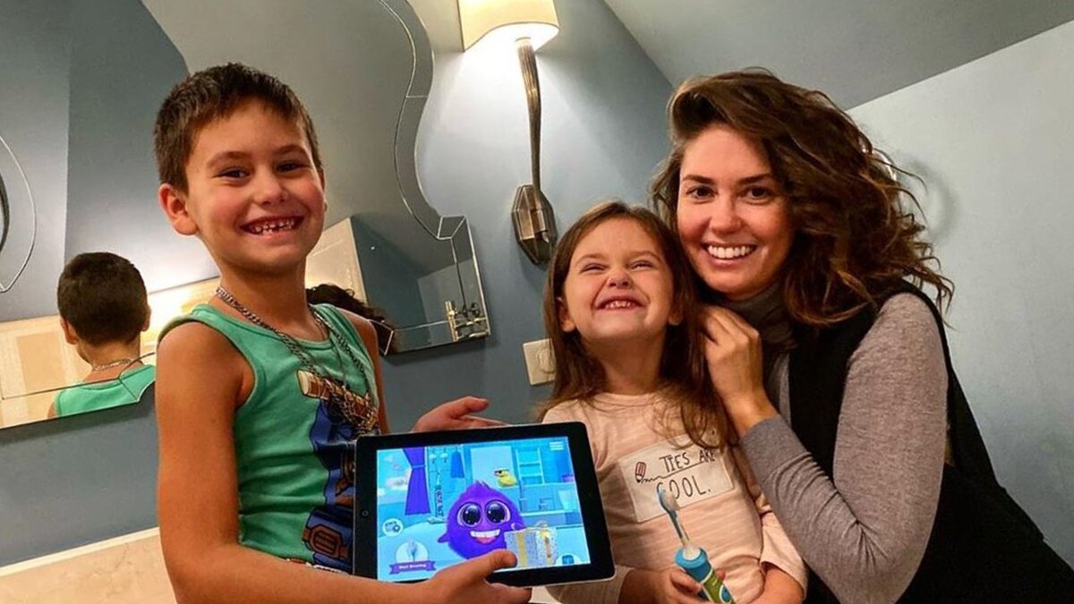 Агата с детьми – Тимофеем и Мией