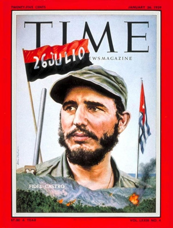 Фидель Кастро на фоне флага Движения 26 июля на обложке журнала «Time»

26 июля — день начала Кубинской революции, когда была совершена неудавшаяся атака на армейские казармы Монкада в городе...