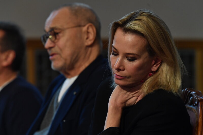 Юлия Высоцкая и Андрей Кончаловский. Фото: Komsomolskaya Pravda/www.globallookpress.com