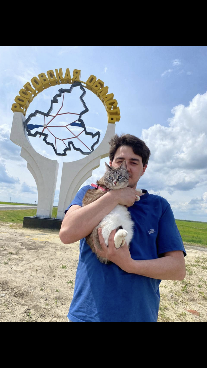 Кошка Дюна. Тот ещё путешественник. 