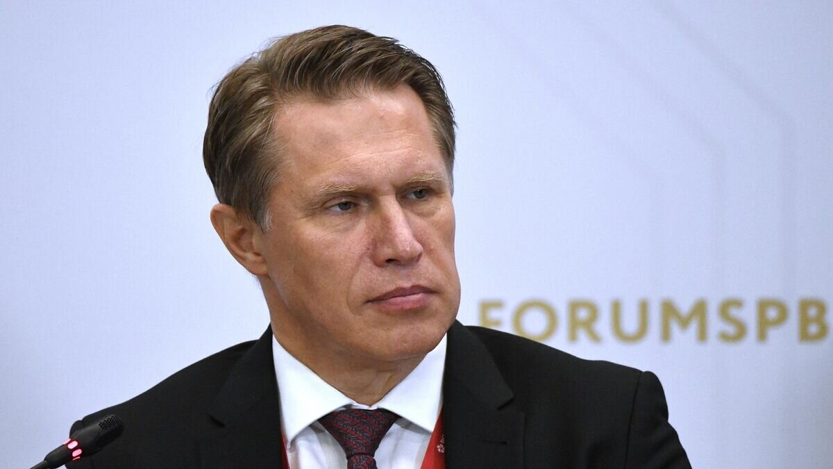    Министр здравоохранения РФ Михаил Мурашко на ПМЭФ-2021© РИА Новости / Алексей Даничев