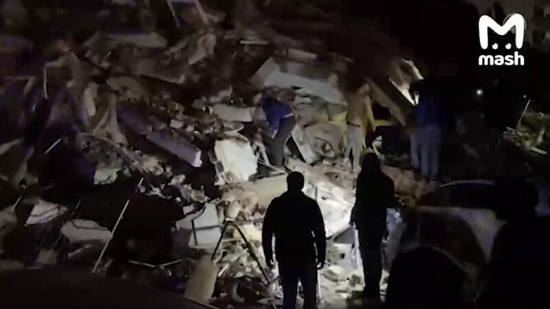     Землетрясение в Турции. Mash.