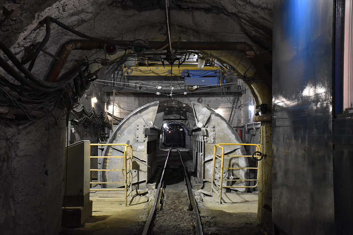 Так шахта выглядит внутри.