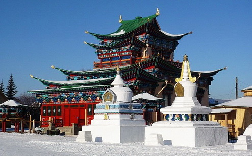 burpriroda.ru Иволгинский дацан зимой