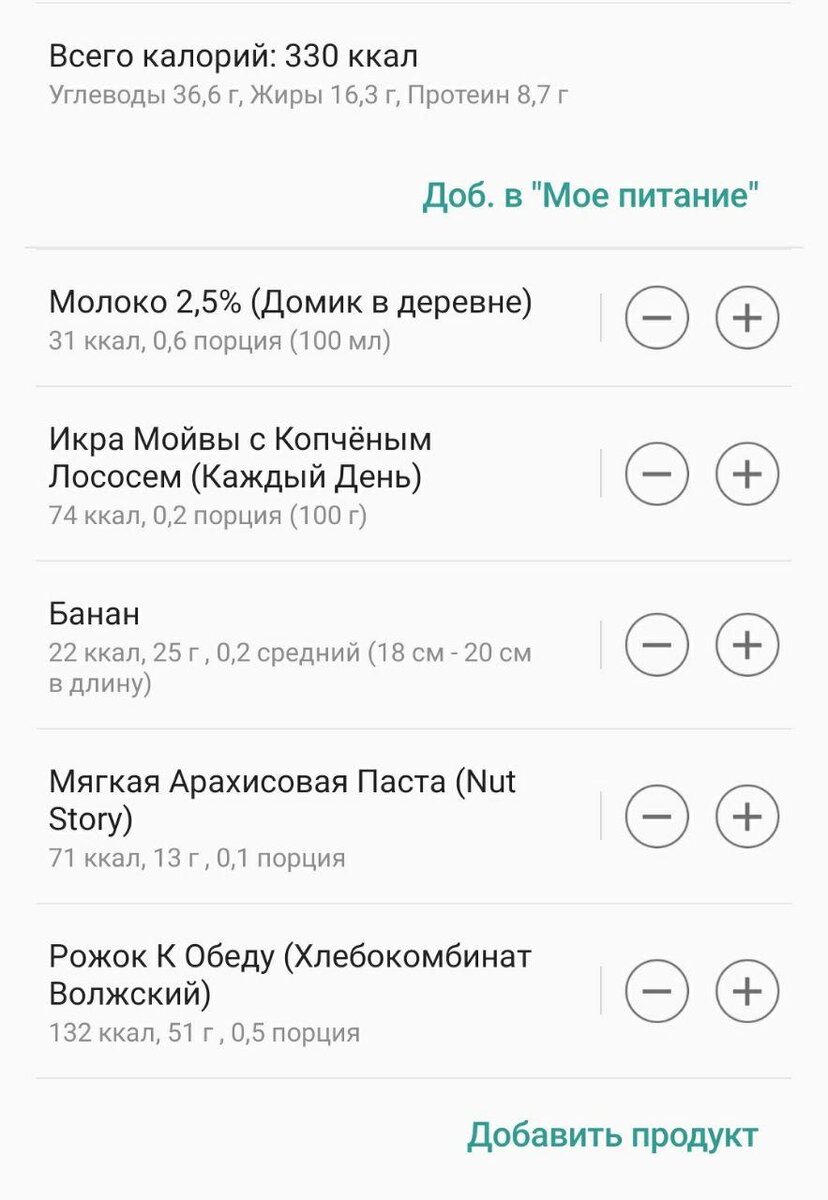 Листайте галерею, чтобы увидеть КБЖУ