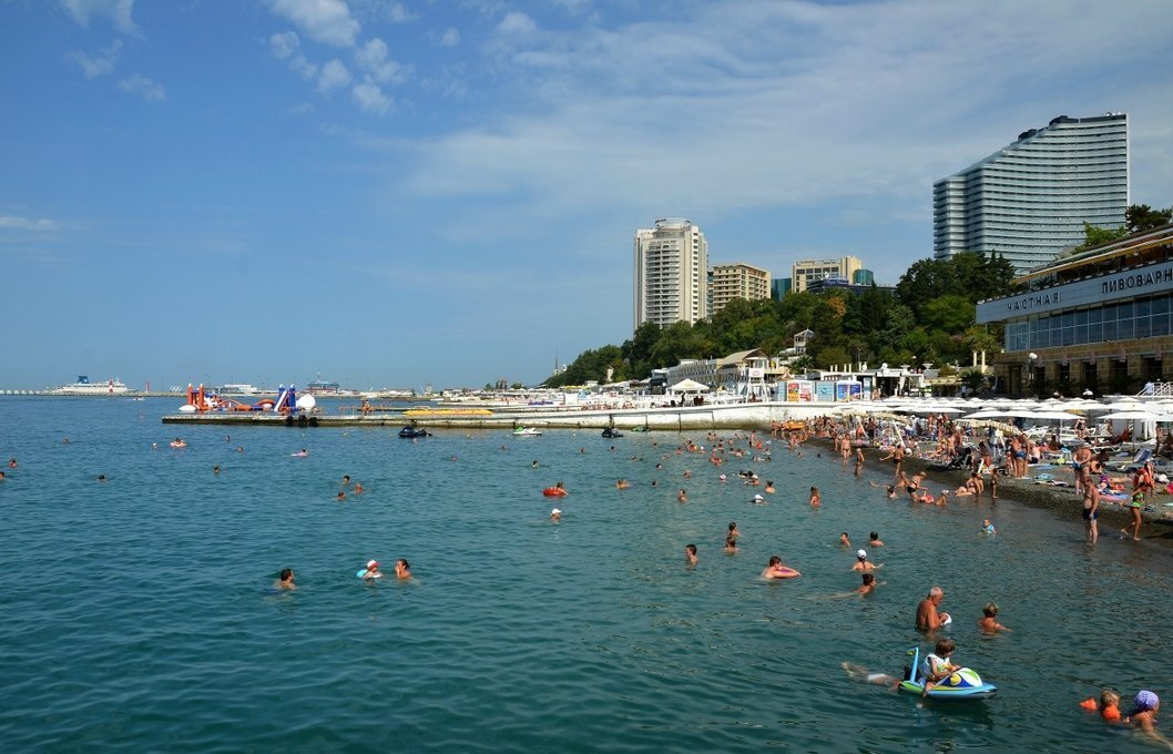 Пляжи в городе сочи