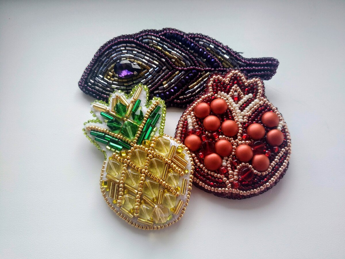 все мои готовые броши