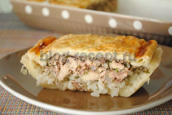 Начинка из консервированной горбуши для пирога