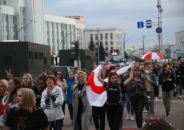 Протест в Минске. Фото из открытого источника Rs.sputniknews.com