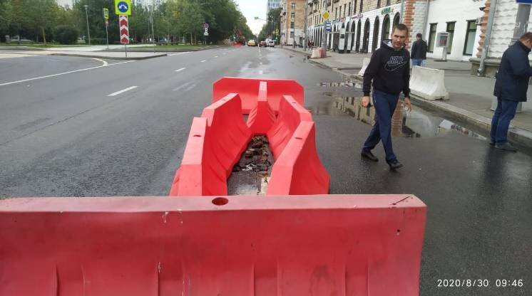 Состояние в месте размыва на 30 августа. Фото: Надежда Жуйкова 