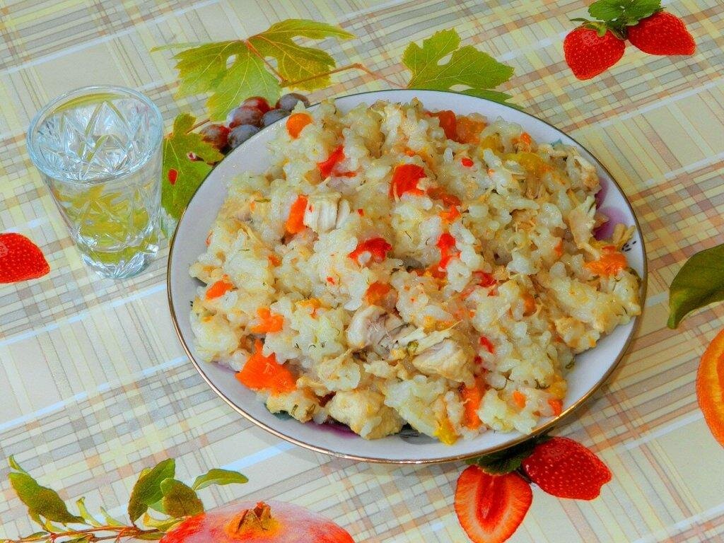    Вот такой получается плов.